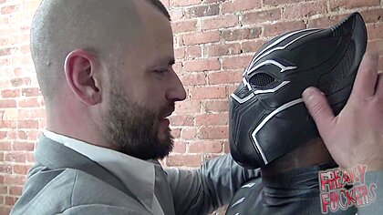 Black Panther Cosplay Breeding Hairy White Hole