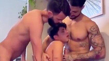 Twink Vs Two Gym Guys