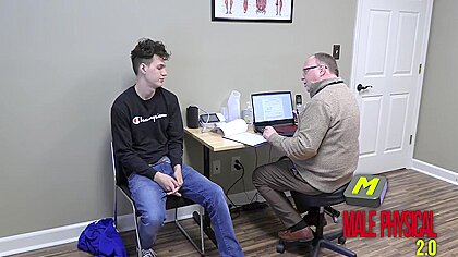 Cute Boy Having A Full Physical Exam
